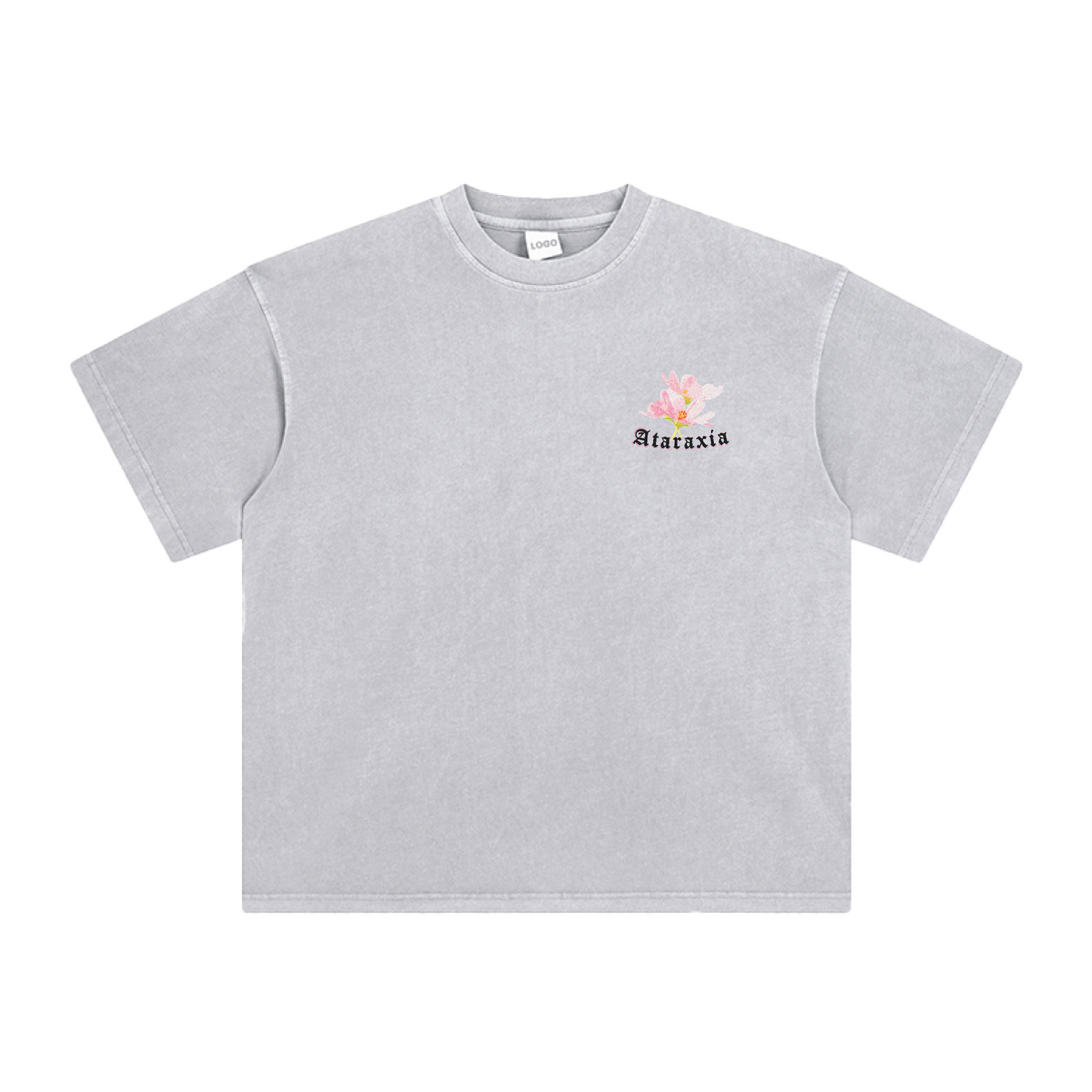 COSMOS TEE - NEUTRAL GREY