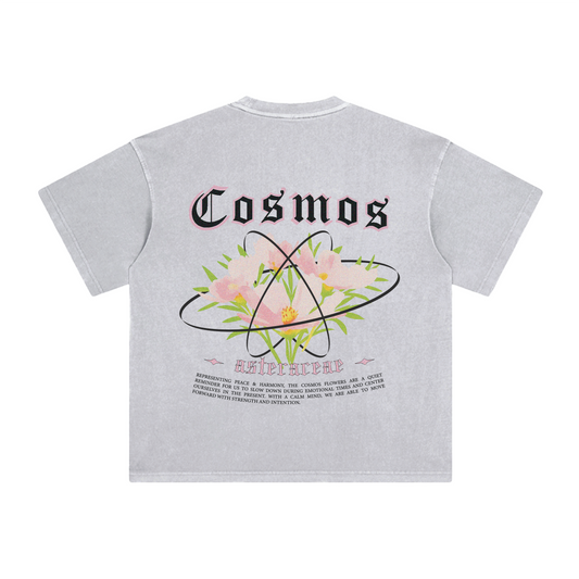 COSMOS TEE - NEUTRAL GREY