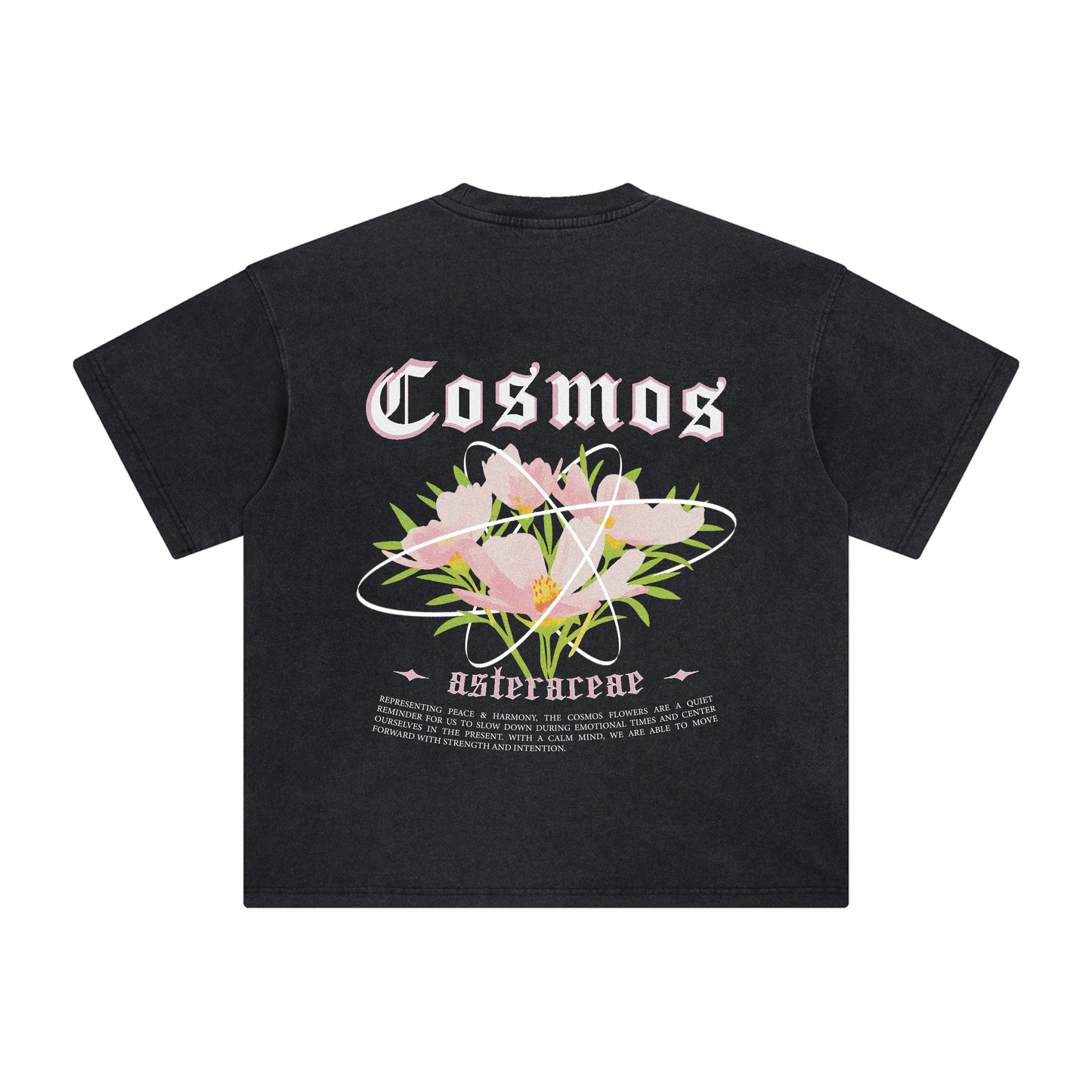 COSMOS TEE - VINTAGE BLACK