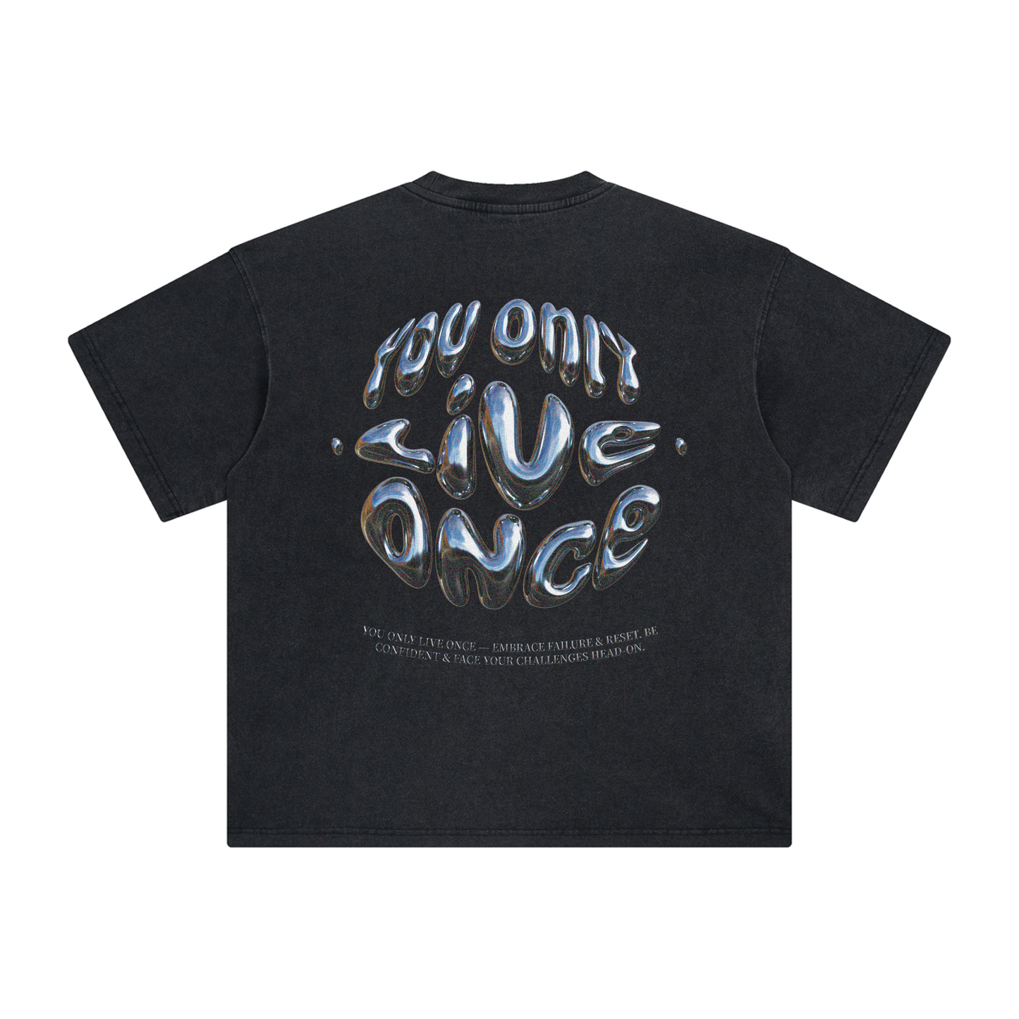 YOLO TEE - VINTAGE BLACK