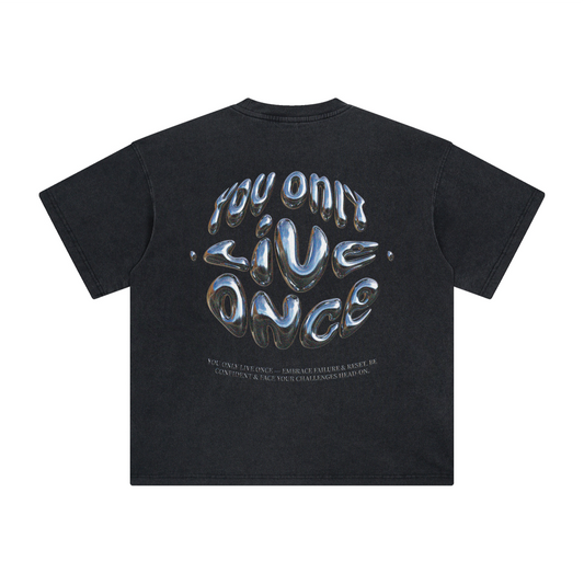 YOLO TEE - VINTAGE BLACK